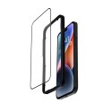 Crong Anti-Bacterial 3D Armour Glass - Szkło hartowane 9H na cały ekran iPhone 14 Pro + ramka instalacyjna