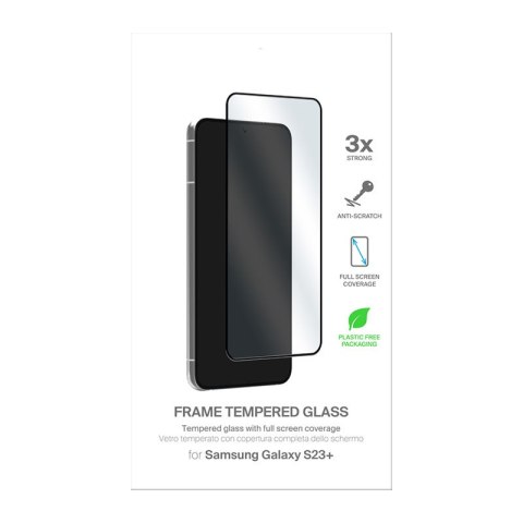 PURO Frame Tempered Glass - Szkło ochronne hartowane na ekran Samsung Galaxy S23+ (czarna ramka) PURO Frame Tempered Glass - Szkło ochronne hartowane na ekran Samsung Galaxy S23+ (czarna ramka)