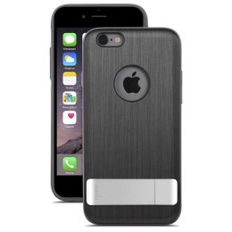 Moshi iGlaze Kameleon - Etui hardshell z podstawką iPhone 6s Plus / iPhone 6 Plus (Steel Black)