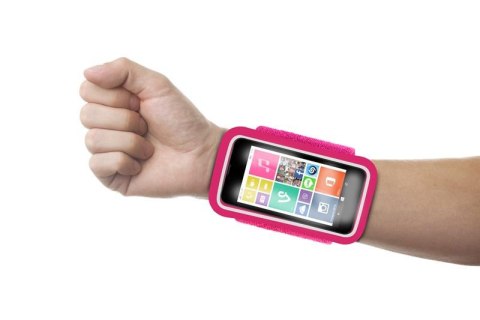 PURO Running Band - Uniwersalna frotka do biegania do smartfonów max 4.3" + key pocket (różowy) PURO Running Band - Uniwersalna frotka do biegania do smartfonów max 4.3" + key pocket (różowy)