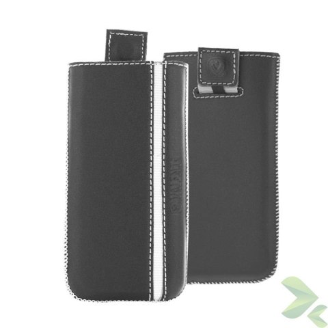Valenta Pocket Stripe - Skórzane etui wsuwka Samsung Galaxy S4/S III, HTC One i inne (czarny) Valenta Pocket Stripe - Skórzane etui wsuwka Samsung Galaxy S4/S III, HTC One i inne (czarny)