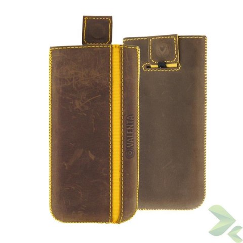 Valenta Pocket Stripe Vintage - Skórzane etui wsuwka Samsung Galaxy S5, Sony Xperia Z i inne (brązowy) Valenta Pocket Stripe Vintage - Skórzane etui wsuwka Samsung Galaxy S5, Sony Xperia Z i inne (brązowy)