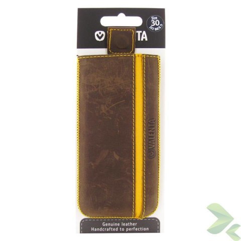 Valenta Pocket Stripe Vintage - Skórzane etui wsuwka Samsung Galaxy S5, Sony Xperia Z i inne (brązowy) Valenta Pocket Stripe Vintage - Skórzane etui wsuwka Samsung Galaxy S5, Sony Xperia Z i inne (brązowy)
