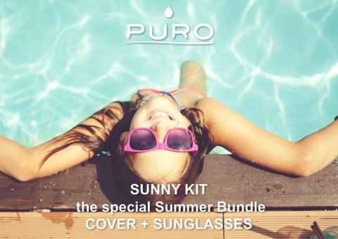 PURO Sunny Kit - Zestaw etui iPhone SE 2020 / 8 / 7 + składane okulary przeciwsłoneczne (niebieski) PURO Sunny Kit - Zestaw etui iPhone SE 2020 / 8 / 7 + składane okulary przeciwsłoneczne (niebieski)
