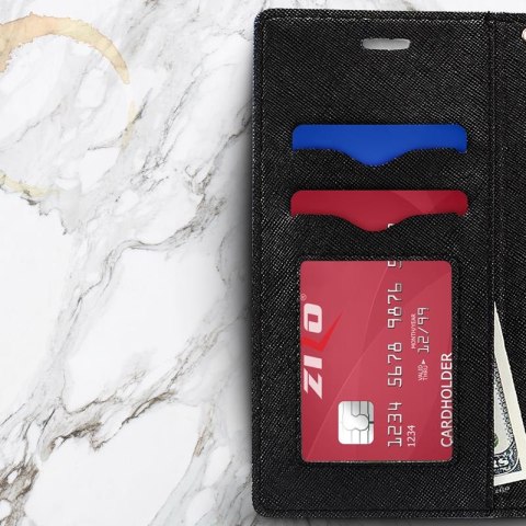 Zizo Flap Wallet Pouch - Etui iPhone X z kieszeniami na karty + stand up (Black/Black) Zizo Flap Wallet Pouch - Etui iPhone X z kieszeniami na karty + stand up (Black/Black)