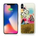 Zizo Liquid Glitter Star Case - Etui iPhone X (Butterflies)