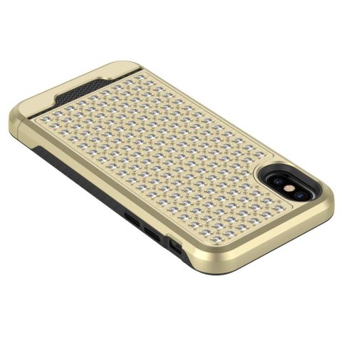 Zizo Star Diamond Hybrid Cover - Etui iPhone X (Gold/Black) Zizo Star Diamond Hybrid Cover - Etui iPhone X (Gold/Black)