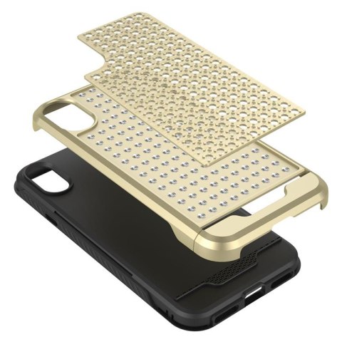Zizo Star Diamond Hybrid Cover - Etui iPhone X (Gold/Black) Zizo Star Diamond Hybrid Cover - Etui iPhone X (Gold/Black)
