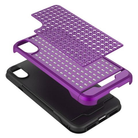 Zizo Star Diamond Hybrid Cover - Etui iPhone X (Purple/Black) Zizo Star Diamond Hybrid Cover - Etui iPhone X (Purple/Black)