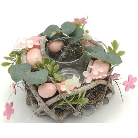 Świecznik dekoracyjny piórka 16 cm na tea light Świecznik dekoracyjny piórka 16 cm na tea light