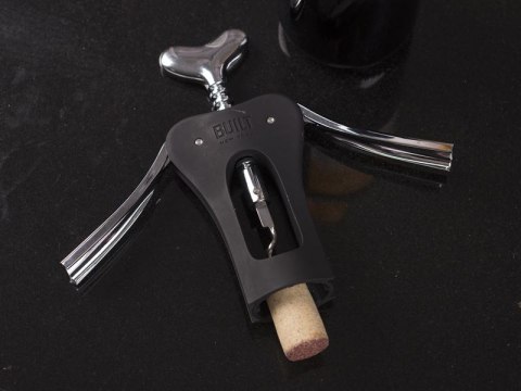 BUILT Curve Winged Corkscrew - Stalowy korkociąg motylkowy do wina (Black) BUILT Curve Winged Corkscrew - Stalowy korkociąg motylkowy do wina (Black)