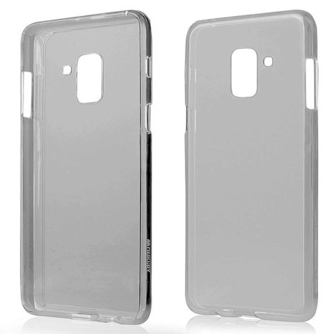 Mercury Transparent Jelly - Etui Samsung Galaxy A8 (2018) (czarny/przezroczysty)