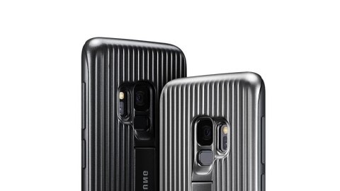 Samsung Protective Standing Cover - Etui Samsung Galaxy S9 z podstawką (srebrny) Samsung Protective Standing Cover - Etui Samsung Galaxy S9 z podstawką (srebrny)