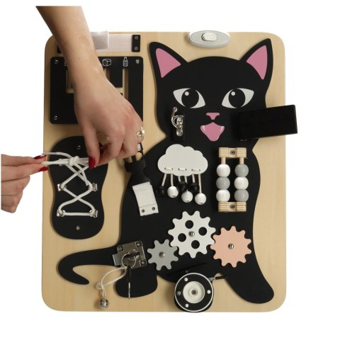 Tablica manipulacyjna sensoryczna Kotek LULILO KICIAO Tablica manipulacyjna sensoryczna Kotek LULILO KICIAO