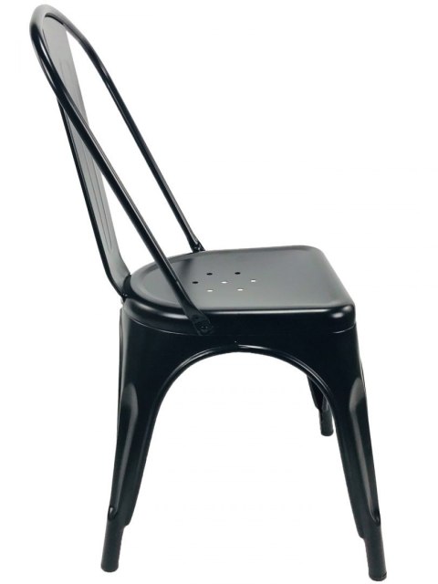 Krzesło metalowe loft CORSICA BLACK Krzesło metalowe loft CORSICA BLACK