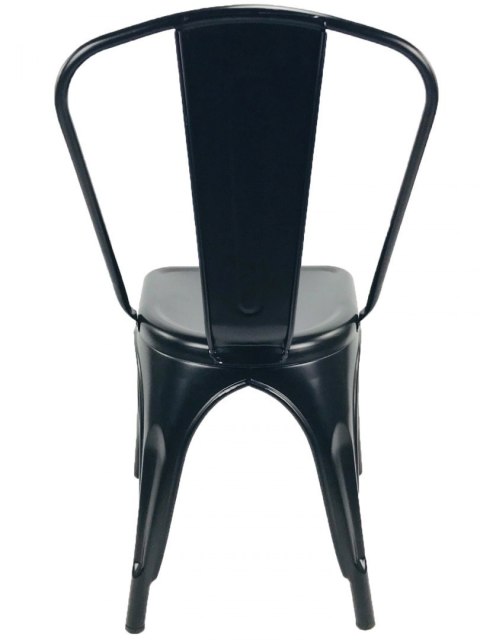 Krzesło metalowe loft CORSICA BLACK Krzesło metalowe loft CORSICA BLACK
