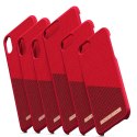 Nordic Elements Saeson Freja - Materiałowe etui iPhone Xs Max (Red)