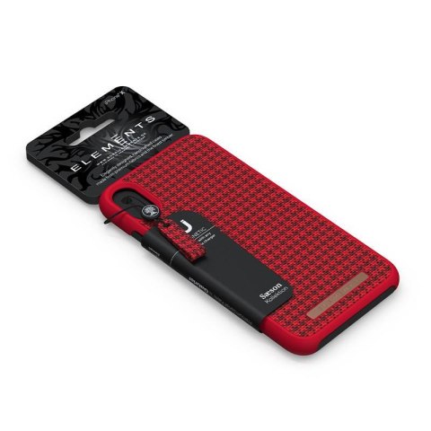 Nordic Elements Saeson Idun - Materiałowe etui iPhone XR (Red) Nordic Elements Saeson Idun - Materiałowe etui iPhone XR (Red)