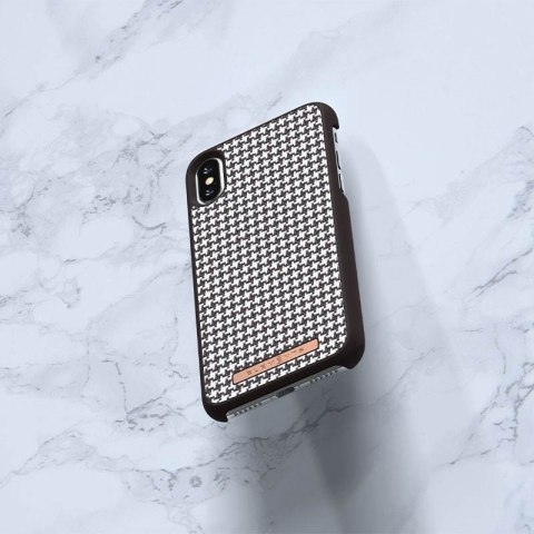 Nordic Elements Saeson Idun - Materiałowe etui iPhone Xs / X (Dark Brown Pattern 2) Nordic Elements Saeson Idun - Materiałowe etui iPhone Xs / X (Dark Brown Pattern 2)