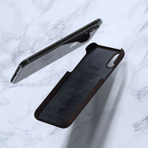 Nordic Elements Saeson Idun - Materiałowe etui iPhone Xs / X (Dark Brown Pattern 2) Nordic Elements Saeson Idun - Materiałowe etui iPhone Xs / X (Dark Brown Pattern 2)