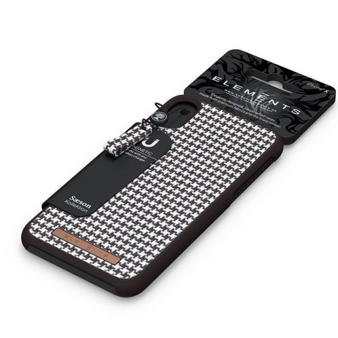 Nordic Elements Saeson Idun - Materiałowe etui iPhone Xs / X (Dark Brown Pattern 2) Nordic Elements Saeson Idun - Materiałowe etui iPhone Xs / X (Dark Brown Pattern 2)