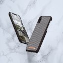 Nordic Elements Saeson Idun - Materiałowe etui iPhone Xs Max (Dark Brown)