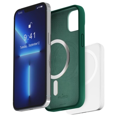 PURO ICON MAG - Etui iPhone 14 / 13 MagSafe (Dark green) PURO ICON MAG - Etui iPhone 14 / 13 MagSafe (Dark green)
