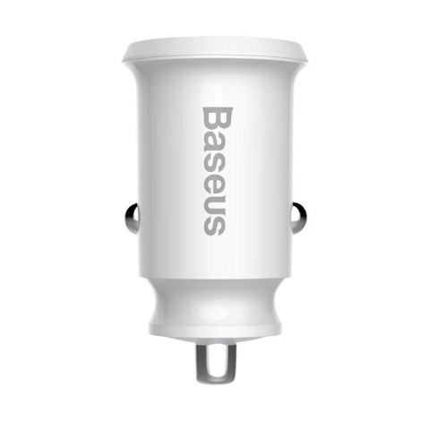 Baseus Grain - Ładowarka samochodowa 2 x USB, 5 V / 3.1 A (biały) Baseus Grain - Ładowarka samochodowa 2 x USB, 5 V / 3.1 A (biały)