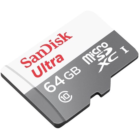SanDisk Ultra microSDXC - Karta pamięci 64 GB Class 10 UHS-I 100MB/s z adapterem SanDisk Ultra microSDXC - Karta pamięci 64 GB Class 10 UHS-I 100MB/s z adapterem
