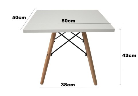 Stolik skandynawski kwadratowy CAPRI WOOD 50 cm Stolik skandynawski kwadratowy CAPRI WOOD 50 cm