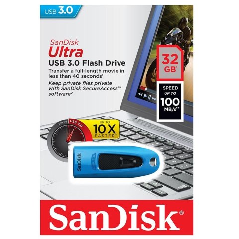 SanDisk Cruzer Ultra - Pendrive 32 GB USB 3.0 SanDisk Cruzer Ultra - Pendrive 32 GB USB 3.0