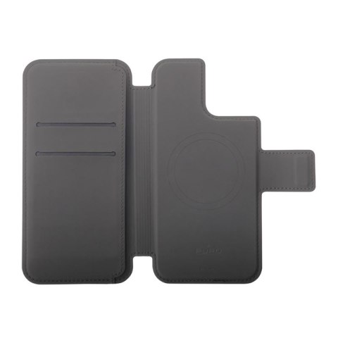 PURO Folio MagSafe Case - Etui iPhone 14 Plus / 12 Pro Max (czarny) PURO Folio MagSafe Case - Etui iPhone 14 Plus / 12 Pro Max (czarny)