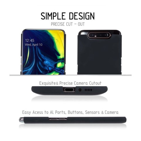 Crong Smooth Skin - Etui Samsung Galaxy A80 / A90 (czarny) Crong Smooth Skin - Etui Samsung Galaxy A80 / A90 (czarny)