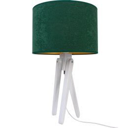 Lampa stołowa biały TRIVET butelkowa zieleń