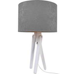 Lampa stołowa biała TRIVET szara