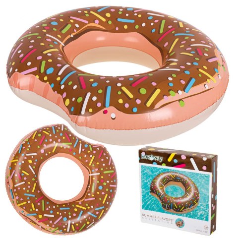 BESTWAY 36118 Koło do pływania donut 107cm brązowe BESTWAY 36118 Koło do pływania donut 107cm brązowe