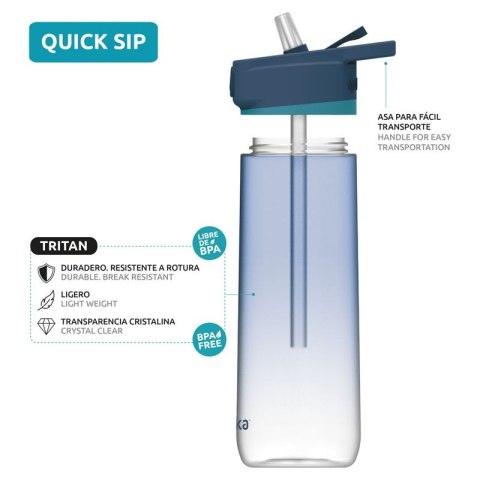 Quokka Quick Sip - Butelka bidon na wodę z systemem szybkiego otwierania 830 ml (Tropicool) Quokka Quick Sip - Butelka bidon na wodę z systemem szybkiego otwierania 830 ml (Tropicool)