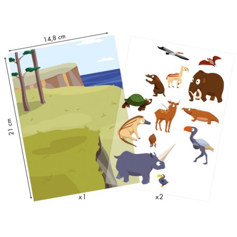 Naklejki Filcowe 2 ark. Prehistoria Naklejki Filcowe 2 ark. Prehistoria