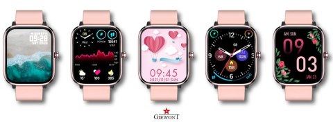 Smartwatch Giewont GW230-1 Różowe Złoto-Różowy Smartwatch Giewont GW230-1 Różowe Złoto-Różowy