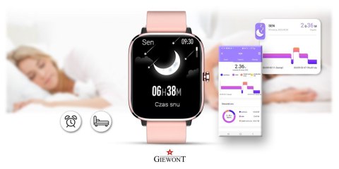 Smartwatch Giewont GW230-1 Różowe Złoto-Różowy Smartwatch Giewont GW230-1 Różowe Złoto-Różowy