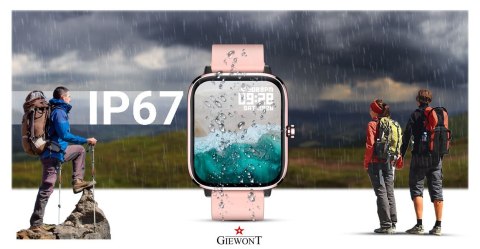 Smartwatch Giewont GW230-1 Różowe Złoto-Różowy Smartwatch Giewont GW230-1 Różowe Złoto-Różowy