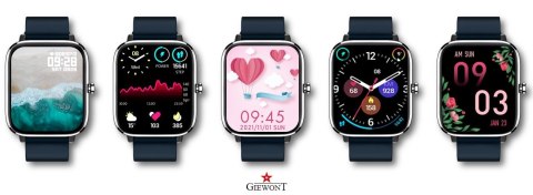 Smartwatch Giewont GW230-4 Srebrno-Niebieski Smartwatch Giewont GW230-4 Srebrno-Niebieski