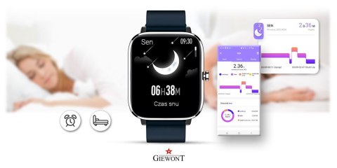 Smartwatch Giewont GW230-4 Srebrno-Niebieski Smartwatch Giewont GW230-4 Srebrno-Niebieski