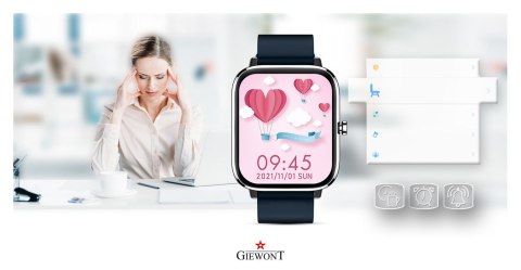 Smartwatch Giewont GW230-4 Srebrno-Niebieski Smartwatch Giewont GW230-4 Srebrno-Niebieski