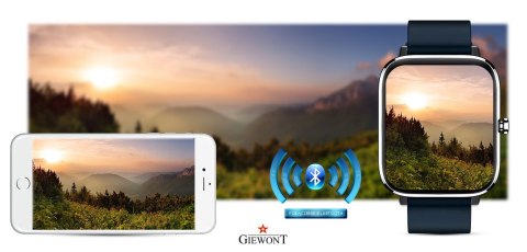 Smartwatch Giewont GW230-4 Srebrno-Niebieski Smartwatch Giewont GW230-4 Srebrno-Niebieski