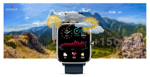Smartwatch Giewont GW230-4 Srebrno-Niebieski Smartwatch Giewont GW230-4 Srebrno-Niebieski