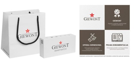 Smartwatch Giewont GW230-4 Srebrno-Niebieski Smartwatch Giewont GW230-4 Srebrno-Niebieski