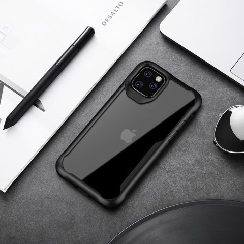 Crong Hybrid Clear Cover - Etui iPhone 11 Pro (czarny) Crong Hybrid Clear Cover - Etui iPhone 11 Pro (czarny)