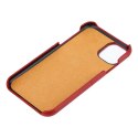 Crong Neat Cover - Etui iPhone 11 Pro z kieszeniami (czerwony)