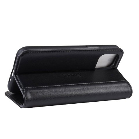 Crong Premium Booklet Wallet - Skórzane etui iPhone 11 Pro Max z kieszeniami + funkcja podstawki (czarny) Crong Premium Booklet Wallet - Skórzane etui iPhone 11 Pro Max z kieszeniami + funkcja podstawki (czarny)